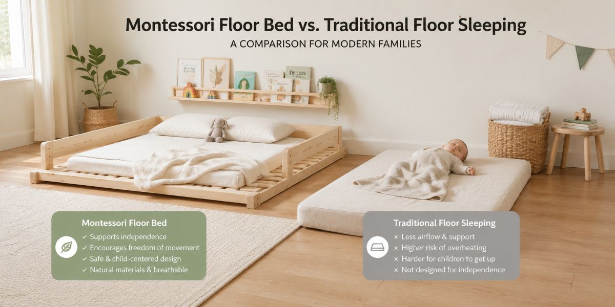 What Is a Bed Inside the Floor? Understanding Floor Beds, Floor Mattresses and Montessori Beds