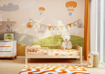 Montessori Wooden Bed with 20cm Legs – Small Double Bed