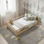 Premium toddler bed frame crafted from solid pine wood for daily use
