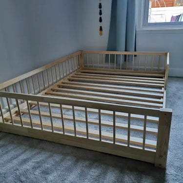 Real customer bedroom featuring Snuglee single bed with compact dimensions