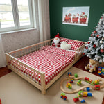 Safe and sturdy children’s bed frame crafted from pine wood UK design