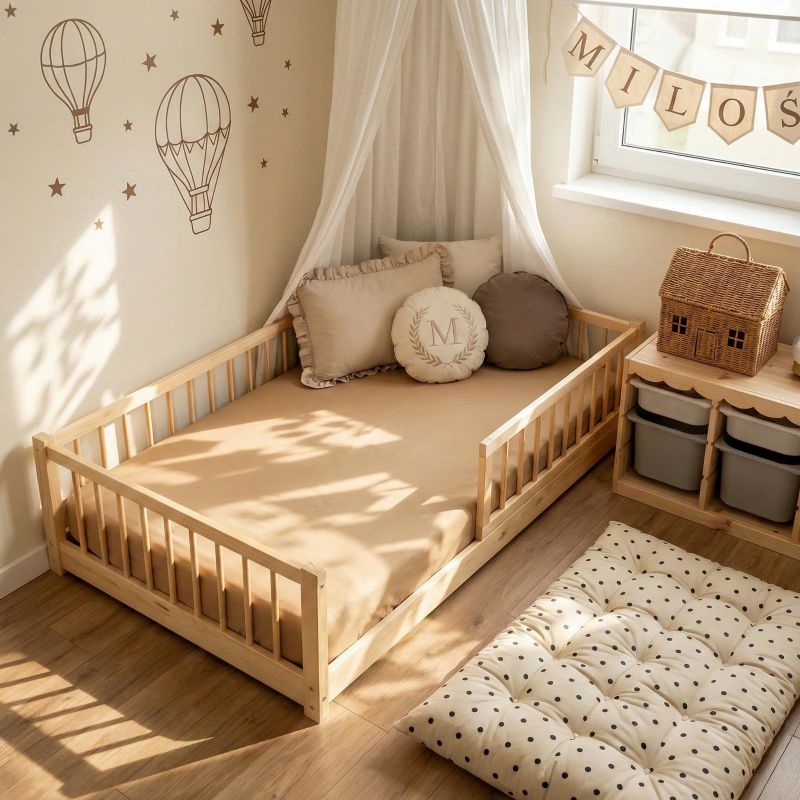 Snuglee_baby_floor_bed_solid_pine_wood